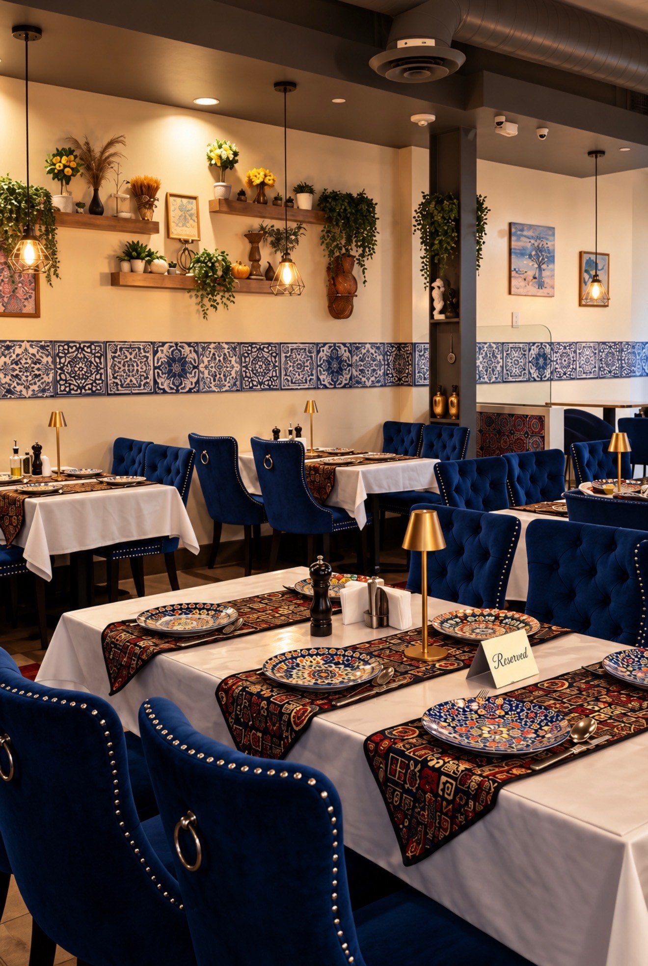 Dining room at Levant Mediterranean Restaurant & Catering