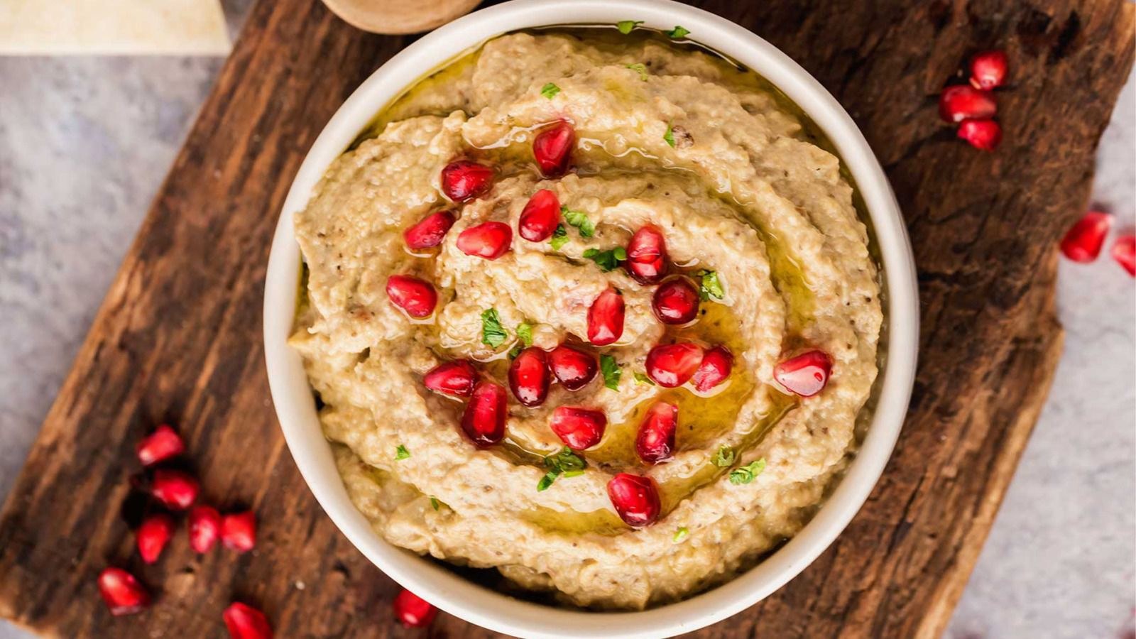 Mutabal and baba ghanoush at Levant Mediterranean